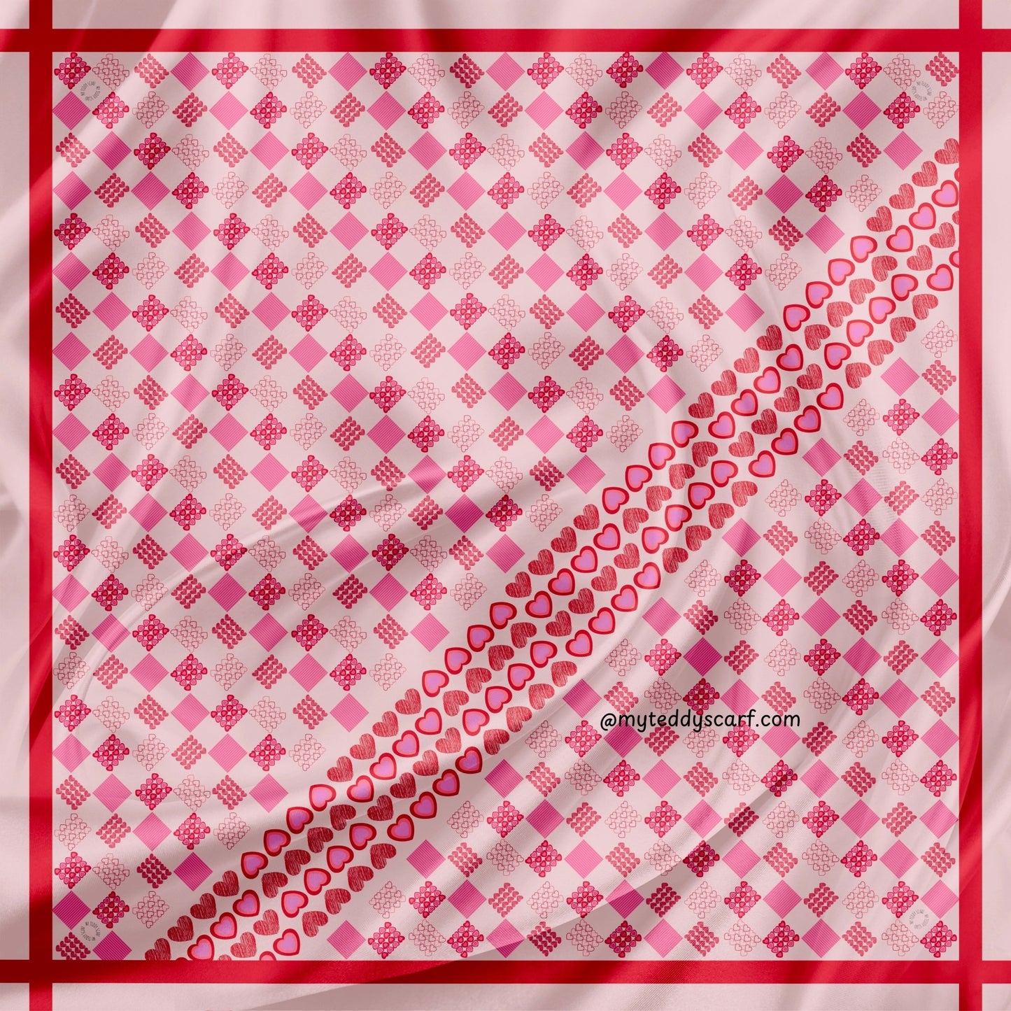 Heart of Love in square - MyTeddyScarf