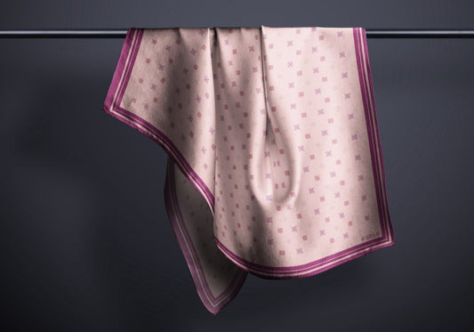 Diamond in Blush Square - MyTeddyScarf