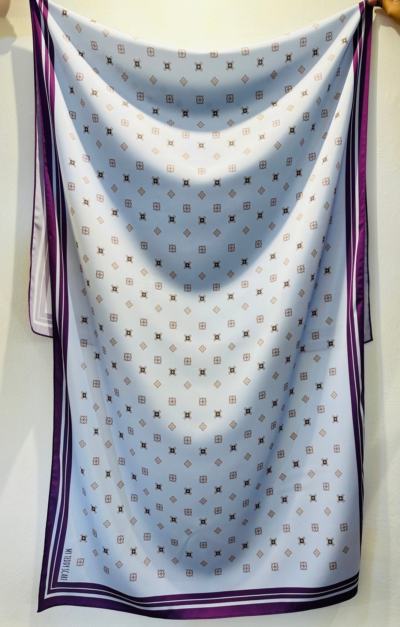 Diamond in Powder Blue Shawl - MyTeddyScarf