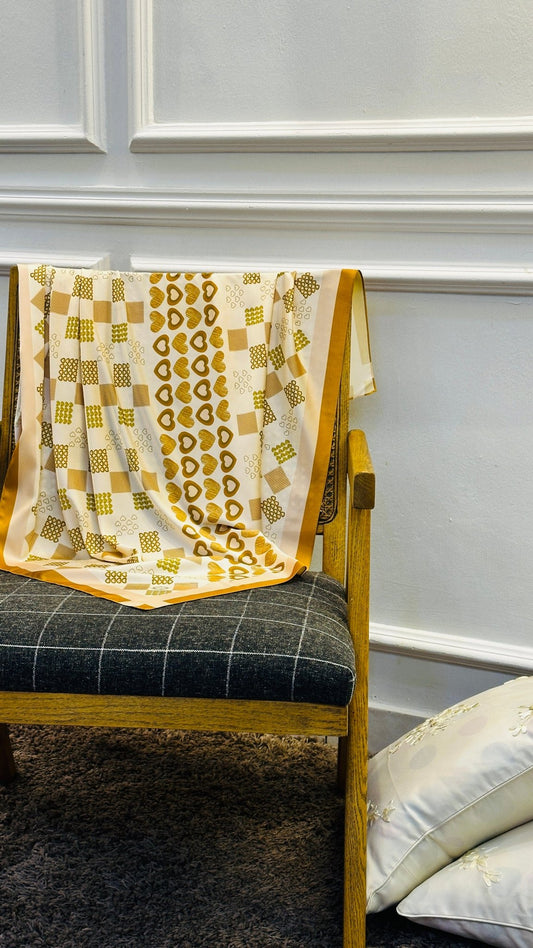 Heart of Gold in square - MyTeddyScarf