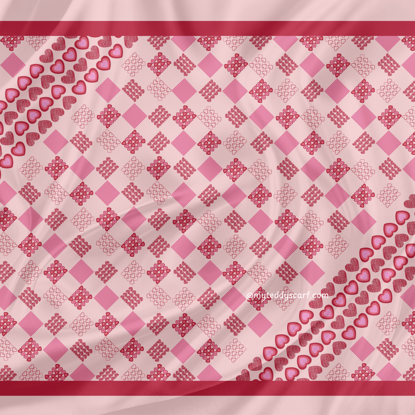 Heart of Love in shawl - MyTeddyScarf