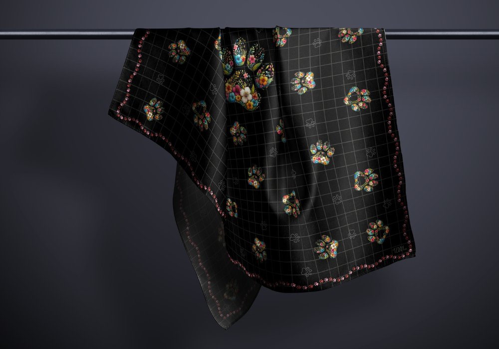 Pawrints in Panda - MyTeddyScarf